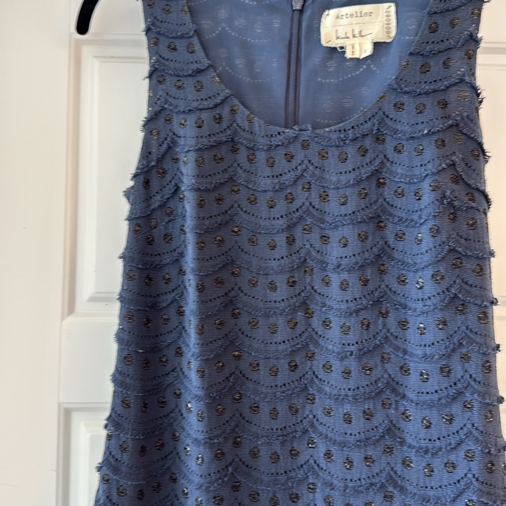 Navy Blue Dress. Artelier by Nicole Miller. Women’s size 2 - Picture 3 of 13